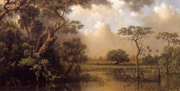 The Great Florida Marsh by Martin Johnson Heade, hand-painted oil painting reproduction