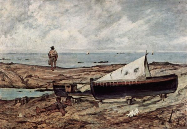 The Grey Day by Giovanni Fattori, hand-painted oil painting reproduction