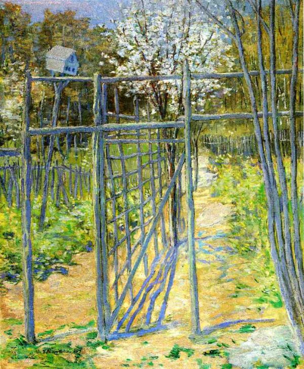 The Grey Trellis by Julian Alden Weir, hand-painted oil painting reproduction