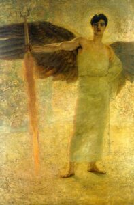 The Guardian of Paradise by Franz von Stuck, hand-painted oil painting reproduction