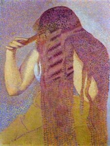 The Hair by Henri Edmond Cross, hand-painted oil painting reproduction