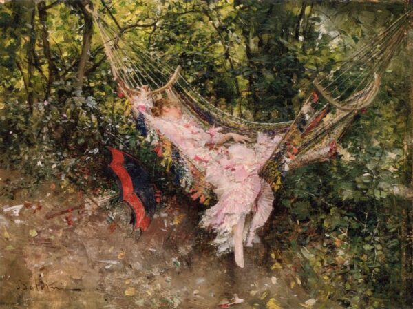 The Hammock by Giovanni Boldini, hand-painted oil painting reproduction