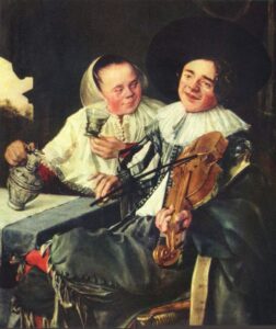 The Happy Couple by Judith Leyster, hand-painted oil painting reproduction