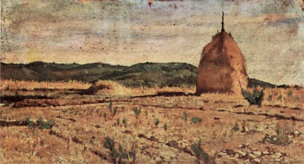 The Heap of Hay by Giovanni Fattori, hand-painted oil painting reproduction