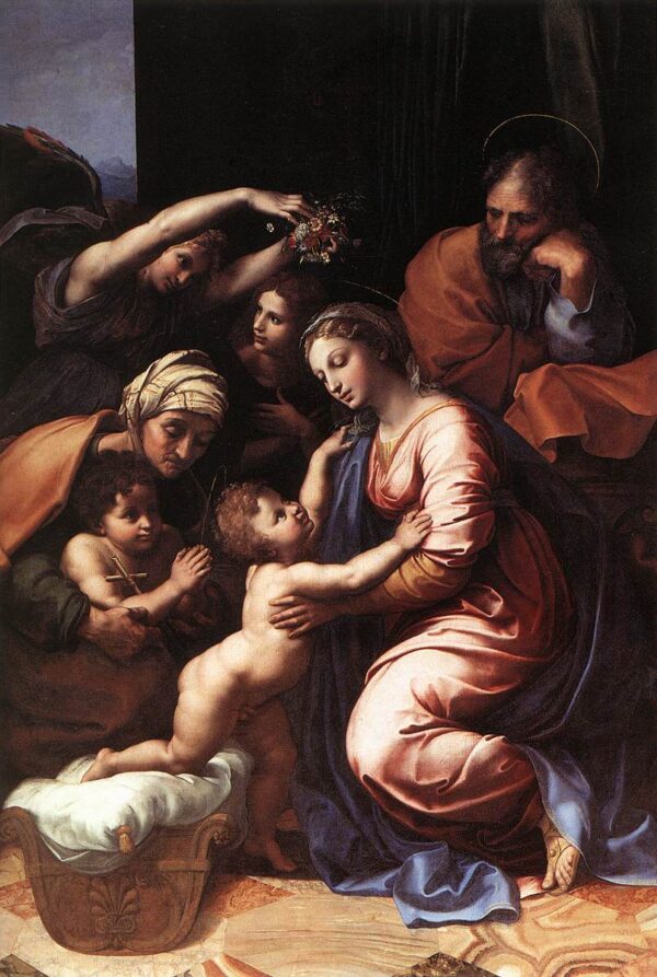 The Holy Family C by Raphael Sanzio, hand-painted oil painting reproduction