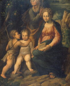 The Holy Family by Girolamo da Carpi, hand-painted oil painting reproduction