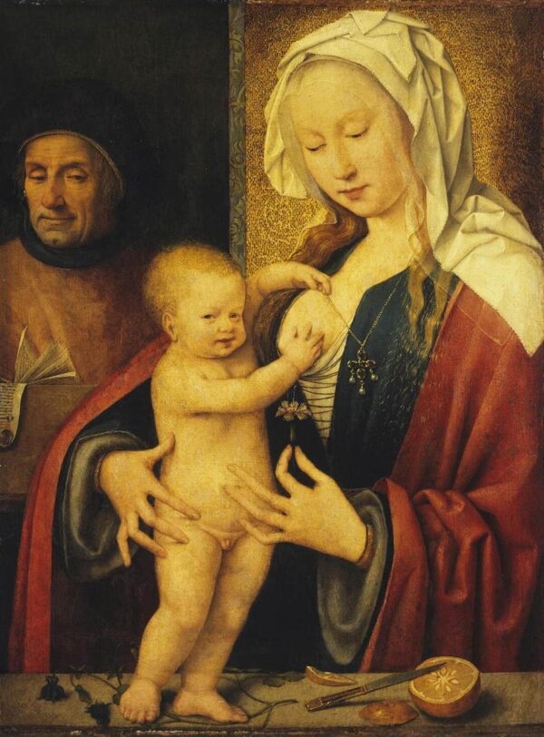 The Holy Family by Joos van Cleve, hand-painted oil painting reproduction