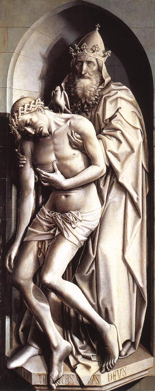 The Holy Trinity by Robert Campin, hand-painted oil reproduction