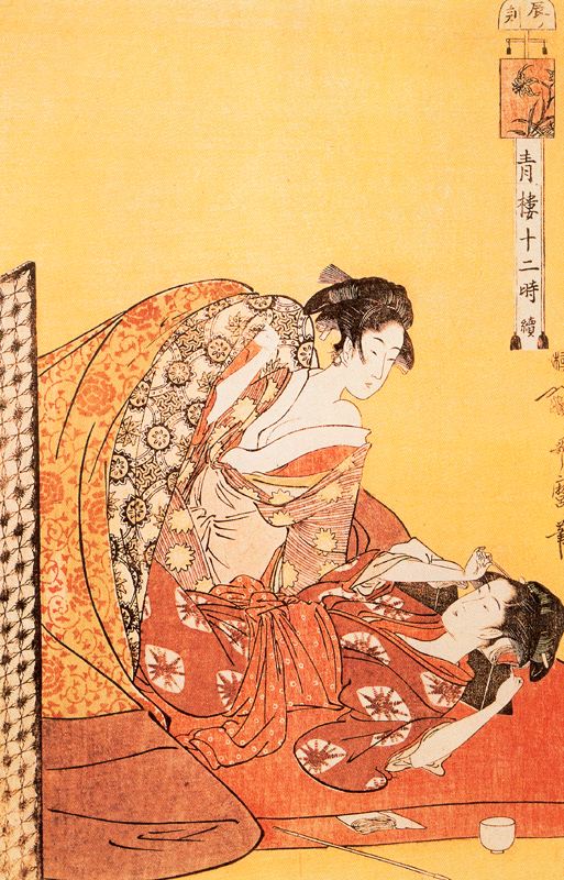 The Hour Of The Dragon by Kitagawa Utamaro, hand-painted oil reproduction