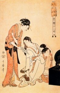 The Hour Of The Horse by Kitagawa Utamaro, hand-painted oil painting reproduction
