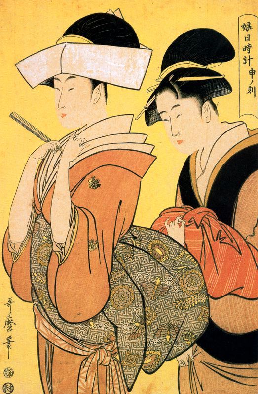 The Hour Of The Monkey by Kitagawa Utamaro, hand-painted oil reproduction