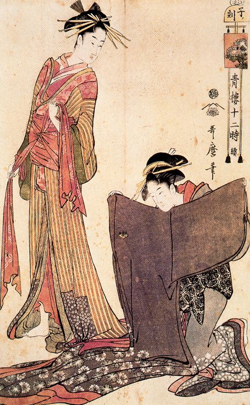 The Hour Of The Rat by Kitagawa Utamaro, hand-painted oil reproduction