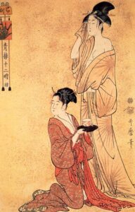 The Hour Of The Snake by Kitagawa Utamaro, hand-painted oil painting reproduction