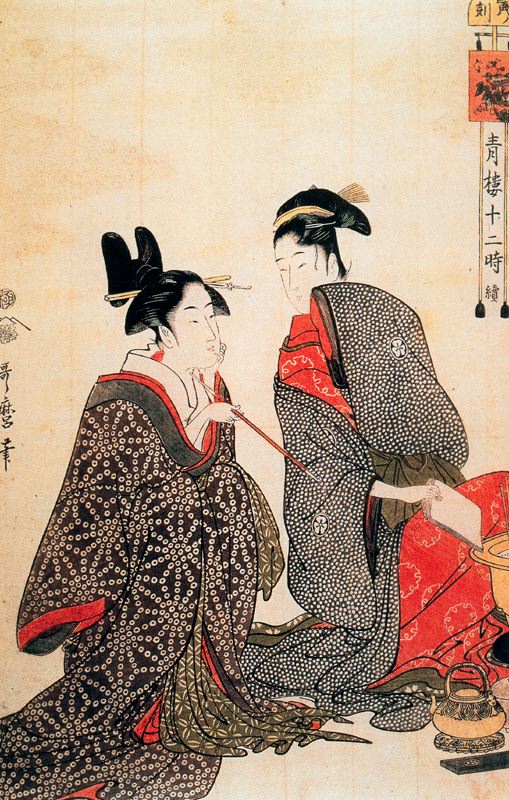 The Hour Of The Tiger by Kitagawa Utamaro, hand-painted oil reproduction