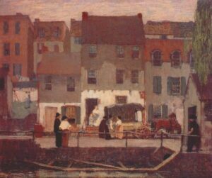 The Huckster Cart by Robert Spencer, hand-painted oil painting reproduction