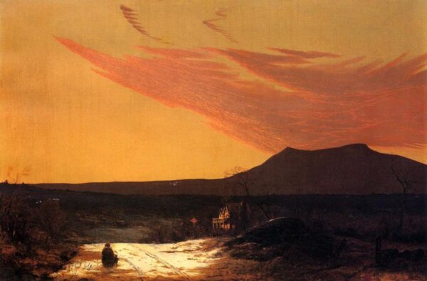 The Hudson River Valley by Jervis McEntee, hand-painted oil painting reproduction