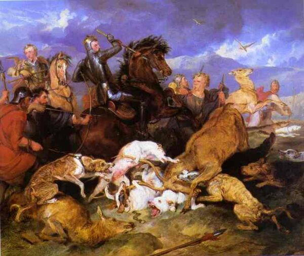 The Hunting Of Chevy Chase by Sir Edwin Landseer, hand-painted oil reproduction