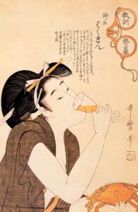 The Hussy by Kitagawa Utamaro, hand-painted oil painting reproduction