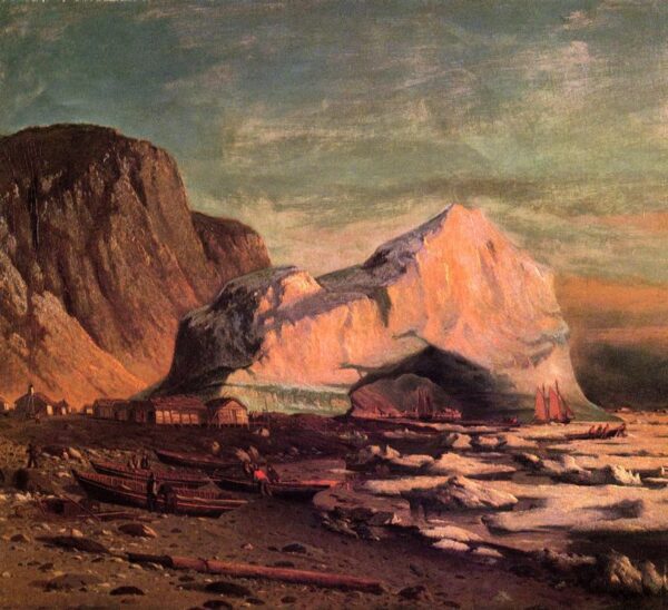 The Ice Gate of Cape St. Michael by William Bradford, hand-painted oil painting reproduction