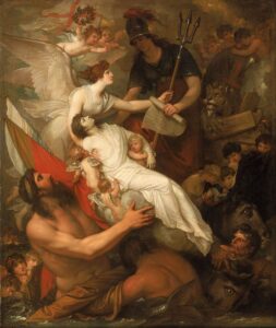 The Immortality of Nelson by Benjamin West, hand-painted oil painting reproduction