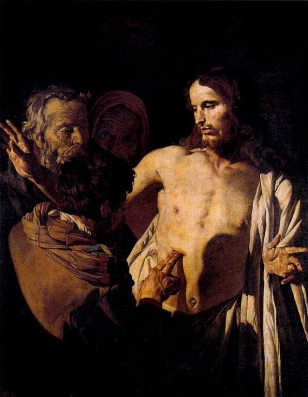The Incredulity of Saint Thomas by Matthias Stomer, hand-painted oil painting reproduction