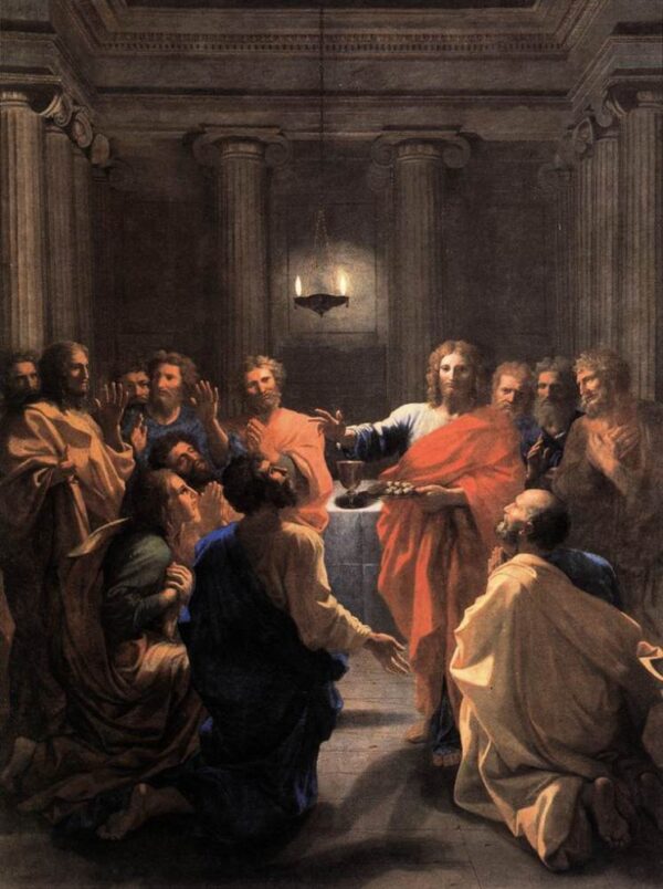 The Institution of the Eucharist by Nicolas Poussin, hand-painted oil painting reproduction