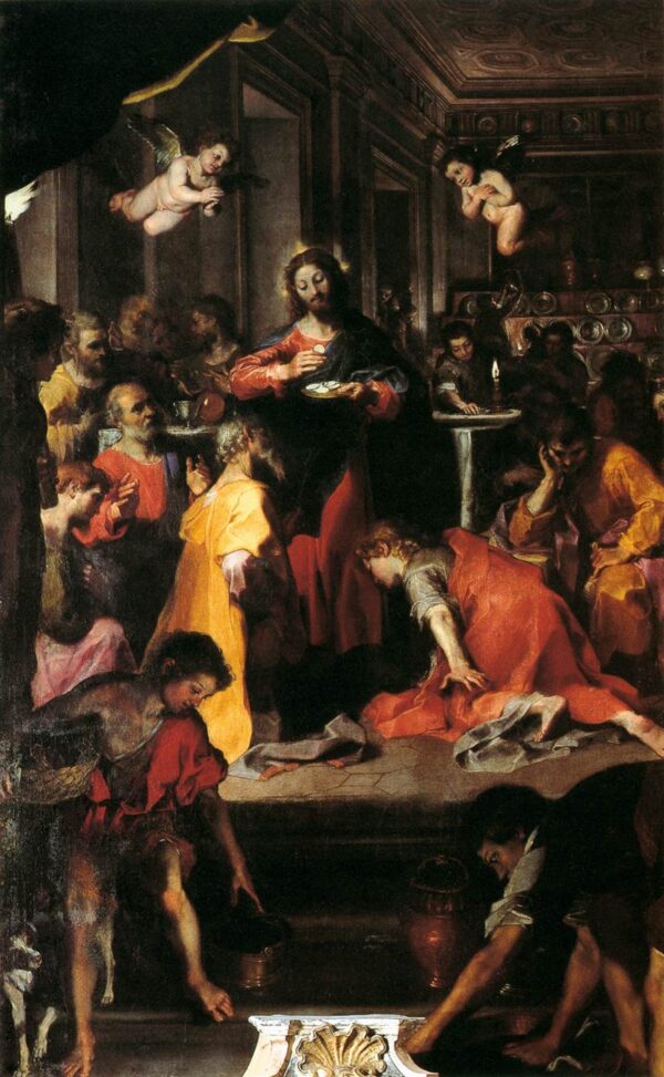 The Institution of the Eucharist by Federico Fiori Barocci, hand-painted oil painting reproduction