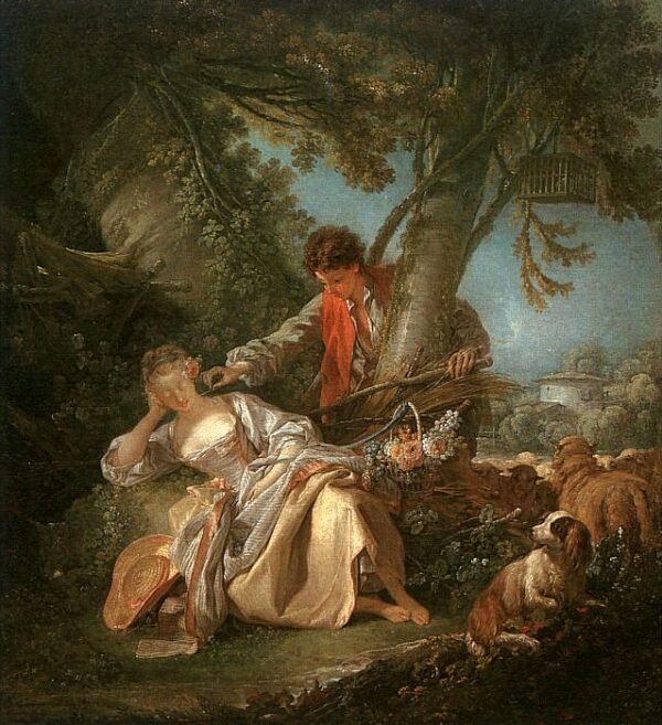 The Interrupted Sleep by François Boucher, hand-painted oil painting reproduction