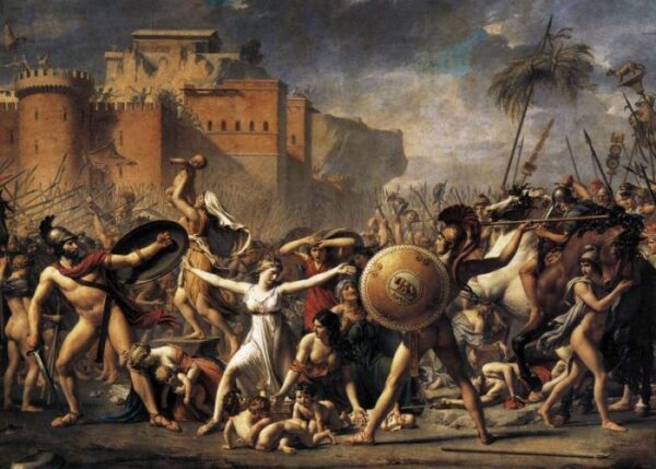 The Intervention of the Sabine Women by Jacques-Louis David, hand-painted oil painting reproduction