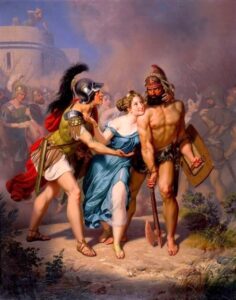 The Rape of the Sabines – The Invasion by Charles Christian Nahl, hand-painted oil painting reproduction