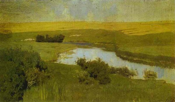 The Istra River by Isaac Levitan, hand-painted oil painting reproduction