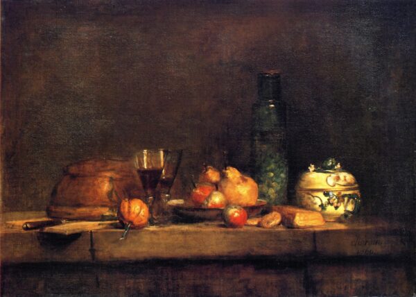 The Jar of Olives by Jean-Baptiste-Siméon Chardin, hand-painted oil painting reproduction