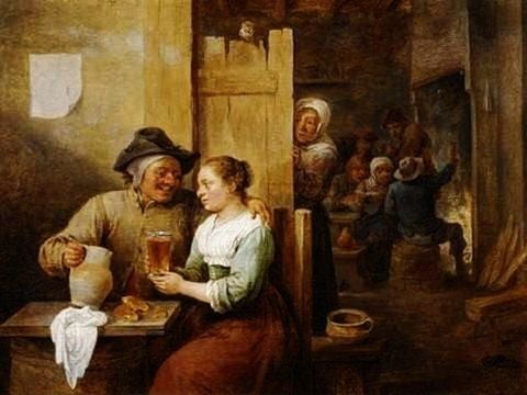 The Jealous Wife by David Teniers the Younger, hand-painted oil reproduction