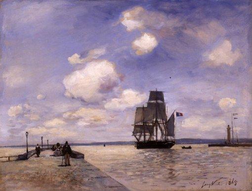 The Jetty of Honfleur by Johan Jongkind, hand-painted oil reproduction
