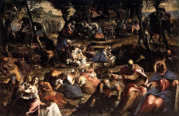 The Jews in the Desert by Tintoretto, hand-painted oil painting reproduction