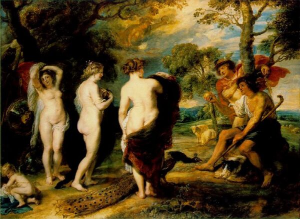 The Judgement Of Paris by Peter Paul Rubens, hand-painted oil painting reproduction