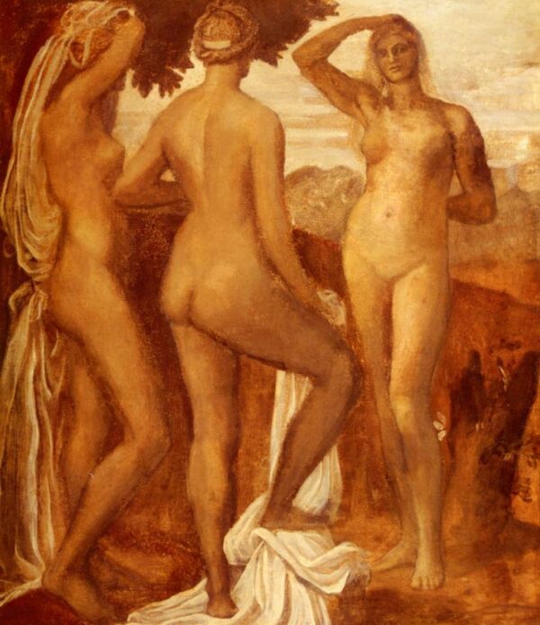 The Judgement Of Paris by George Frederic Watts, hand-painted oil painting reproduction