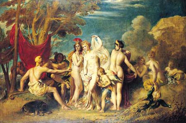 The Judgement of Paris by William Etty, hand-painted oil reproduction
