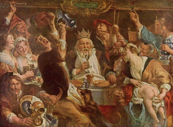 The King Drinks by Jacob Jordaens, hand-painted oil painting reproduction