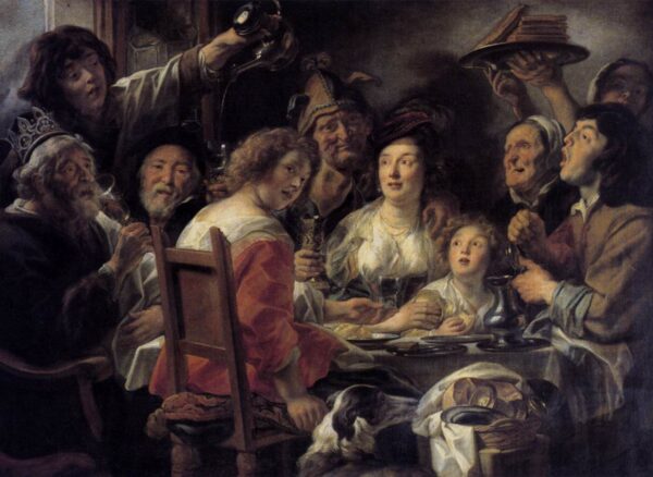 The King Drinks II by Jacob Jordaens, hand-painted oil painting reproduction