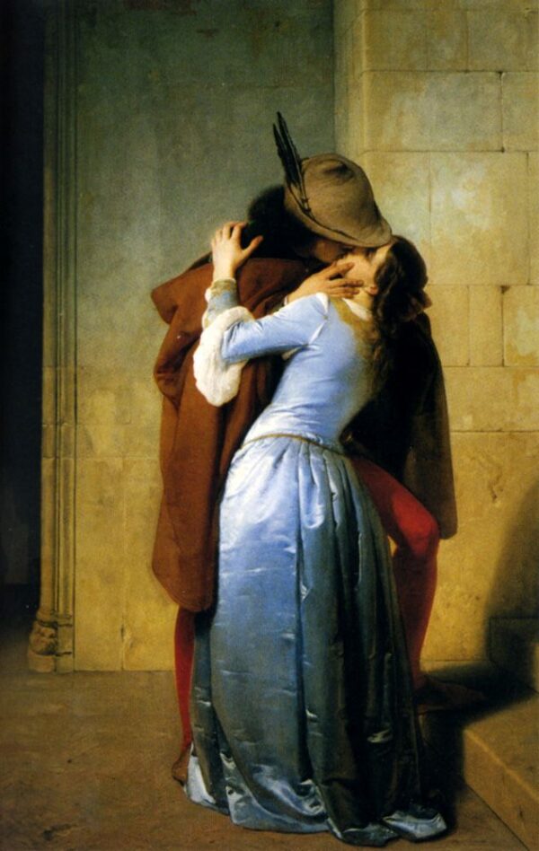 The Kiss (Hayez) by Francesco Hayez, hand-painted oil painting reproduction