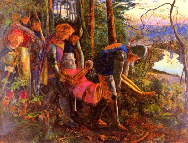 The Knight Of The Sun by Arthur Hughes, hand-painted oil painting reproduction