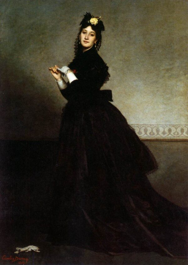 The Lady with the Glove by Carolus-Duran, hand-painted oil painting reproduction