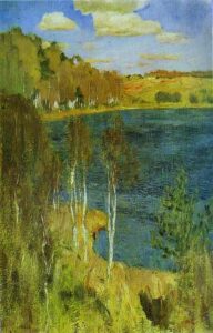 The Lake by Isaac Levitan, hand-painted oil painting reproduction