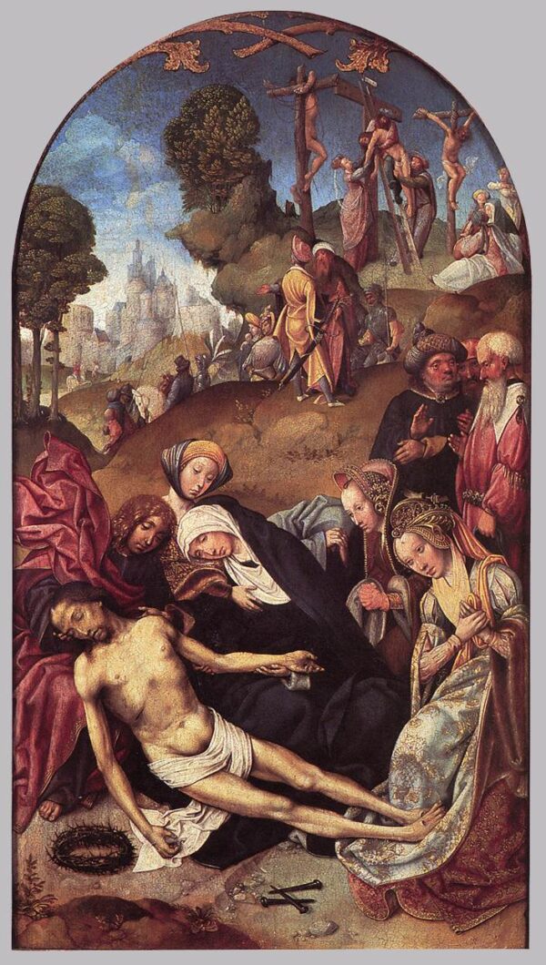 The Lamentation by Cornelis Engelbrechtsz, hand-painted oil painting reproduction
