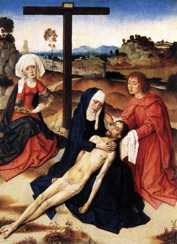 The Lamentation of Christ by Dieric Bouts the Elder, hand-painted oil painting reproduction
