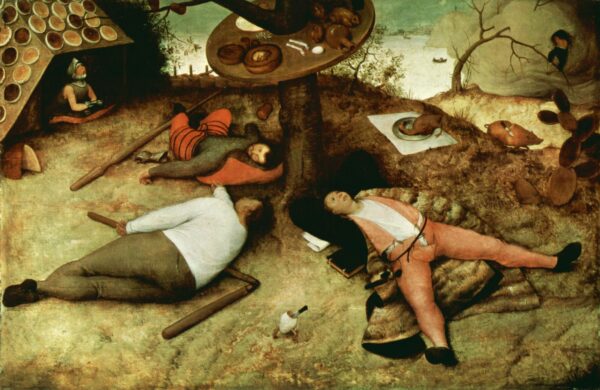 The Land of Cockaigne by Pieter Brueghel the Elder, hand-painted oil painting reproduction