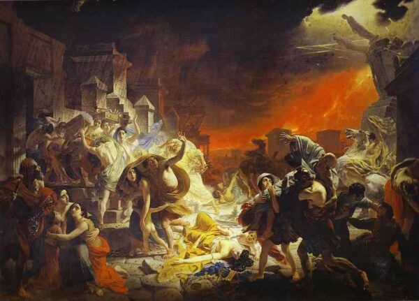 The Last Day of Pompeii by Karl Briullov, hand-painted oil painting reproduction