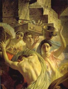 The Last Day of Pompeii b by Karl Briullov, hand-painted oil painting reproduction