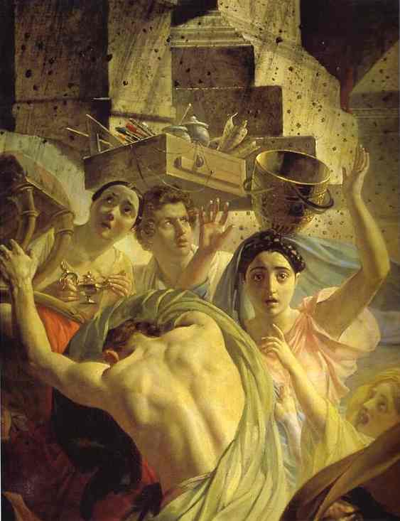 The Last Day of Pompeii by Karl Briullov, hand-painted oil reproduction